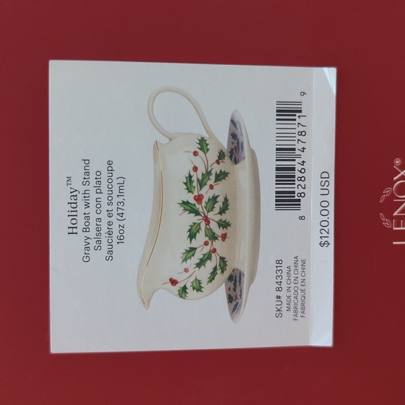 Lenox Holiday Nwt Lenox Holiday Gravy Boat With Stand Poshmark